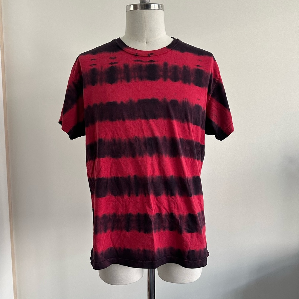 AMIRI Black and Red Striped Men's Tee